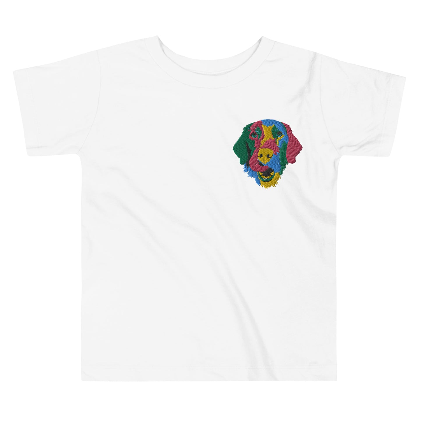 Embroidered Color Silly Lab Toddler Short Sleeve Tee