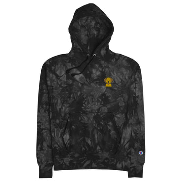 Embroidered Silly Lab Champion Tie-Dye Hoodie