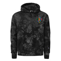 Embroidered Color Silly Lab Champion Tie-Dye Hoodie