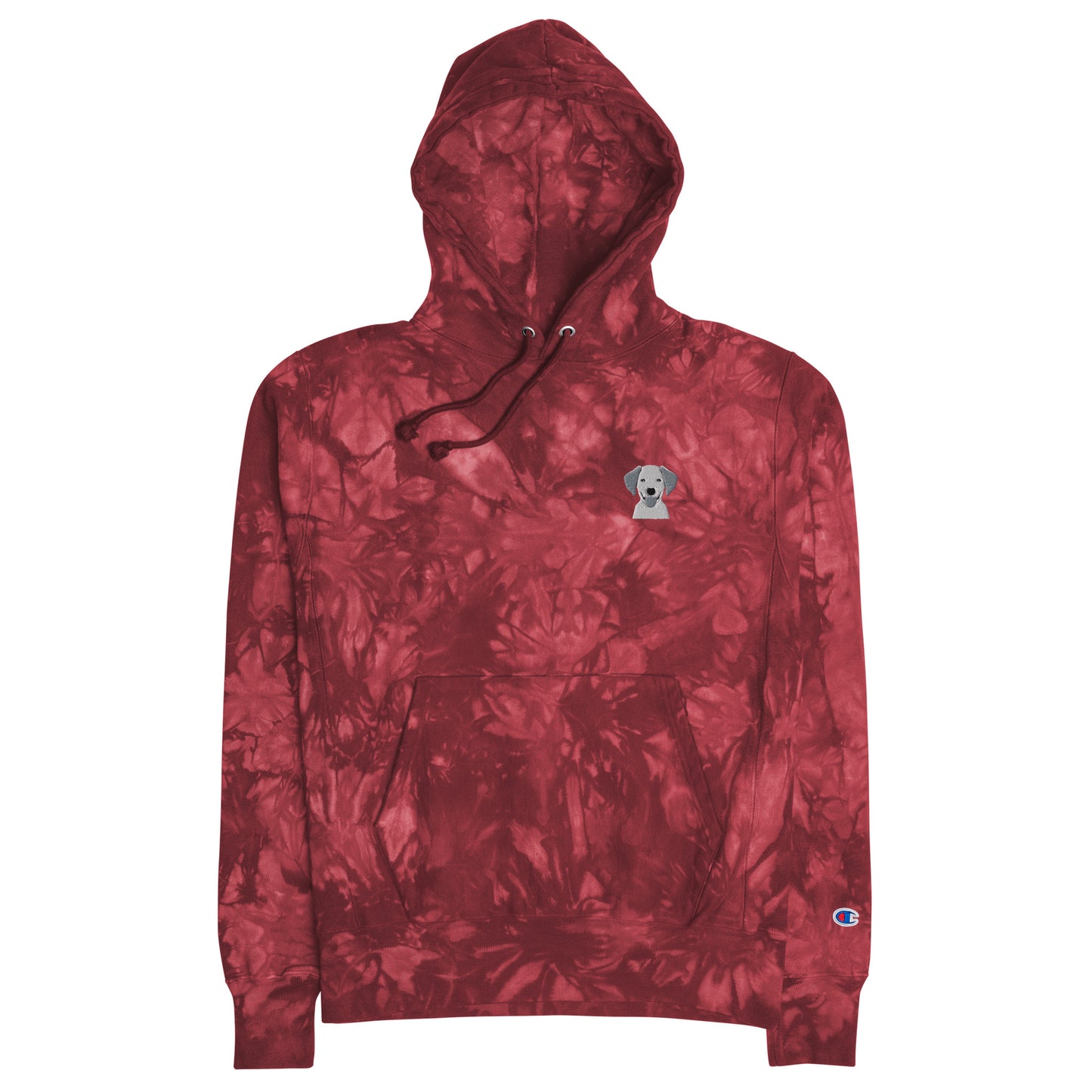 Embroidered Classic Silly Lab Champion Tie-Dye hoodie