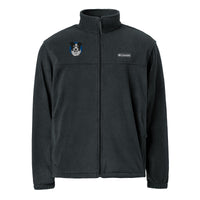 Embroidered Collie Craze Happy Blue Columbia Fleece Jacket