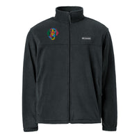 Embroidered Color Silly Lab Columbia Fleece Jacket