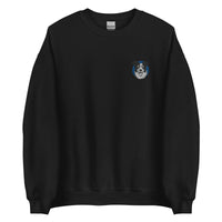 Embroidered Collie Craze Happy Blue Sweatshirt