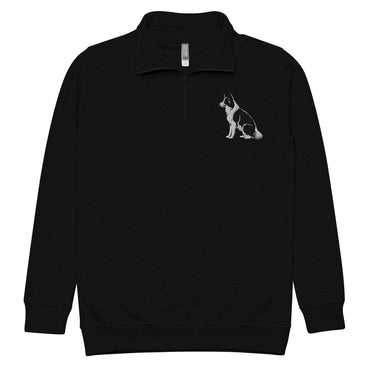 Embroidered Collie Craze Boy Fleece Pullover