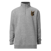 Embroidered Shepherd Girl Fleece Pullover