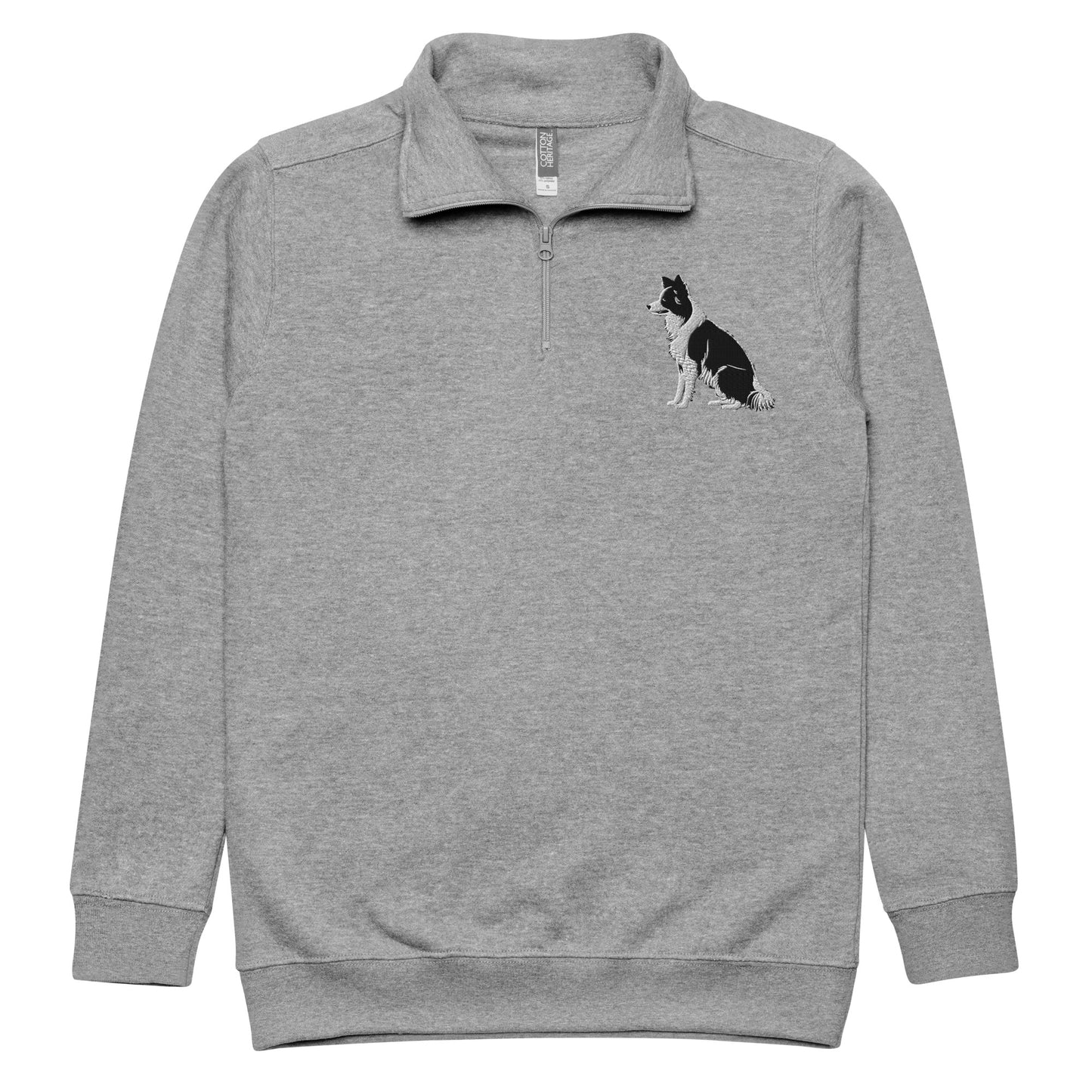 Embroidered Collie Craze Boy Fleece Pullover