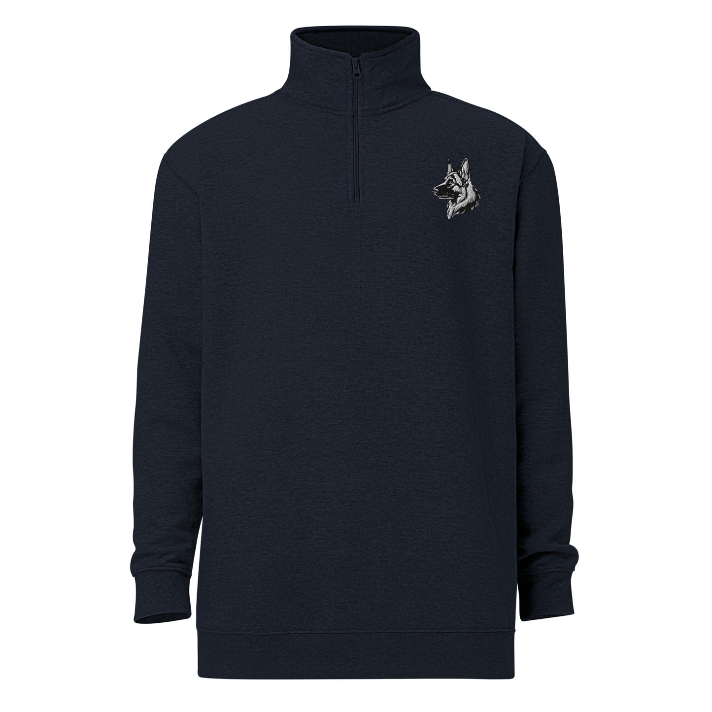 Embroidered Classic Shepherd Girl Fleece Pullover