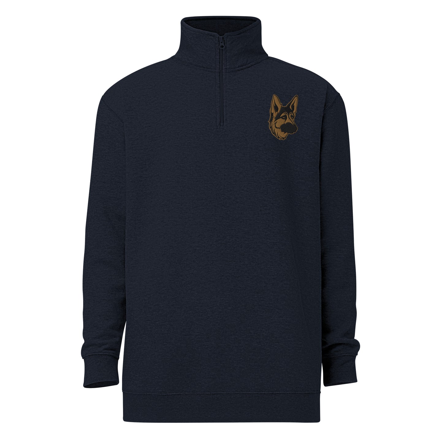 Embroidered Shepherd Girl Fleece Pullover