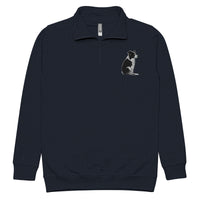 Embroidered Collie Craze Girl Fleece Pullover