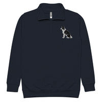 Embroidered Collie Craze Boy Fleece Pullover