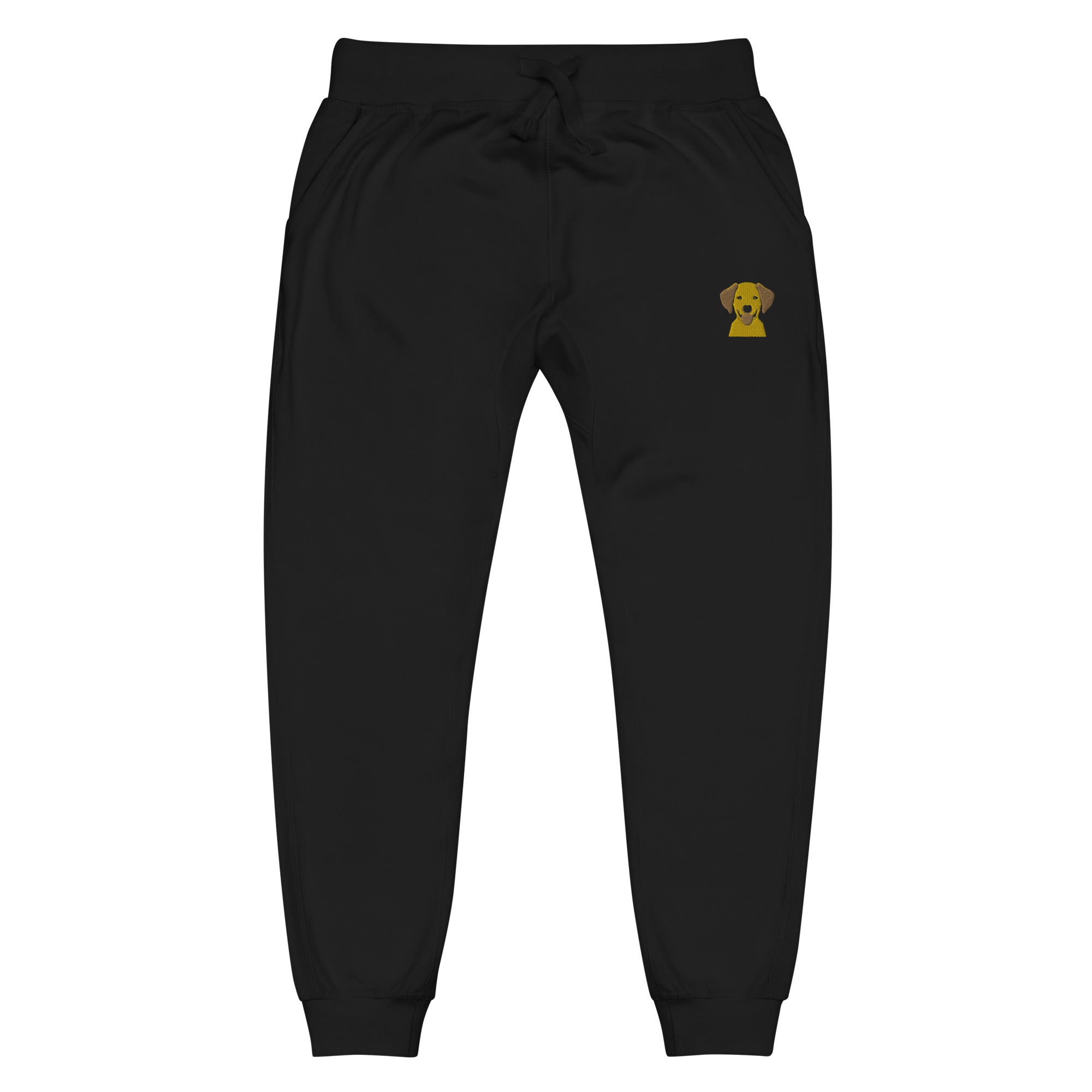 Embroidered Silly Lab fleece sweatpants