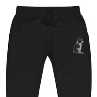 Embroidered Collie Craze Girl Fleece Sweatpants