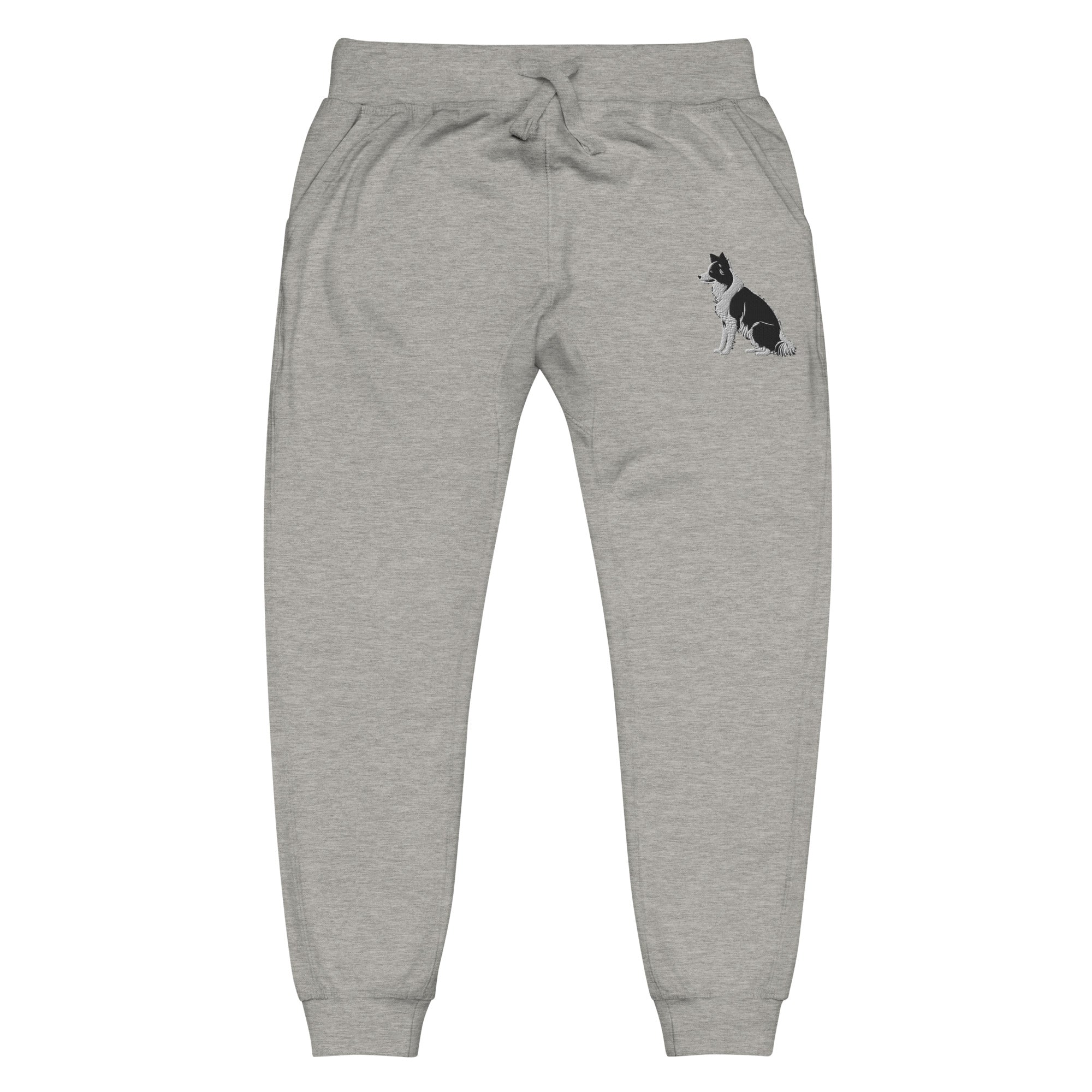 Embroidered Collie Craze Boy Fleece Sweatpants