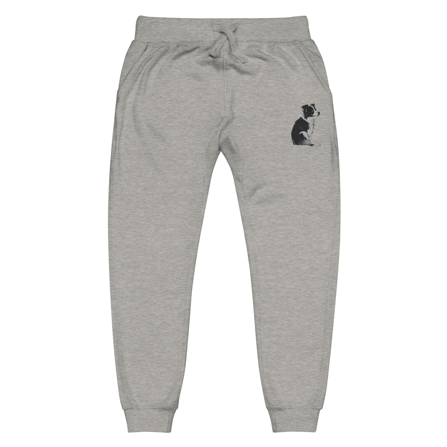 Embroidered Collie Craze Girl Fleece Sweatpants