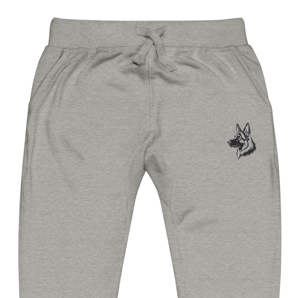 Embroidered Classic Shepherd Girl Fleece Sweatpants