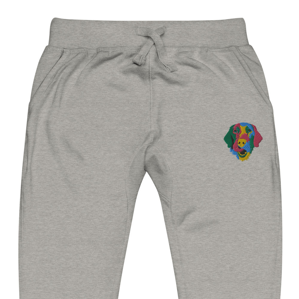 Embroidered Color Silly Lab Fleece Sweatpants