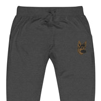 Embroidered Shepherd Girl Fleece Sweatpants