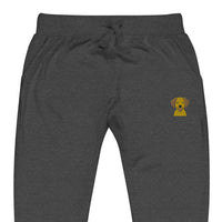 Embroidered Silly Lab fleece sweatpants