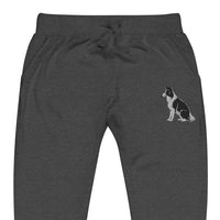 Embroidered Collie Craze Boy Fleece Sweatpants