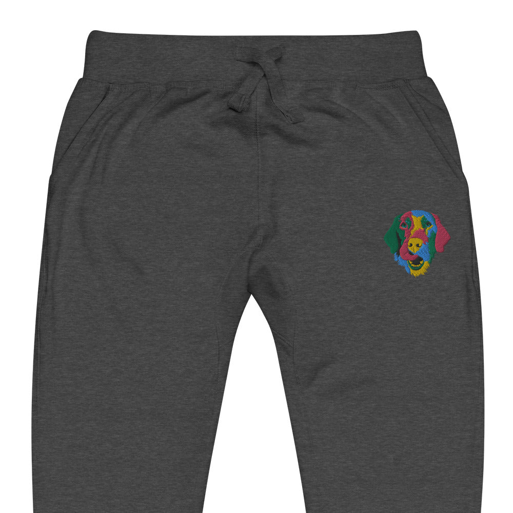 Embroidered Color Silly Lab Fleece Sweatpants