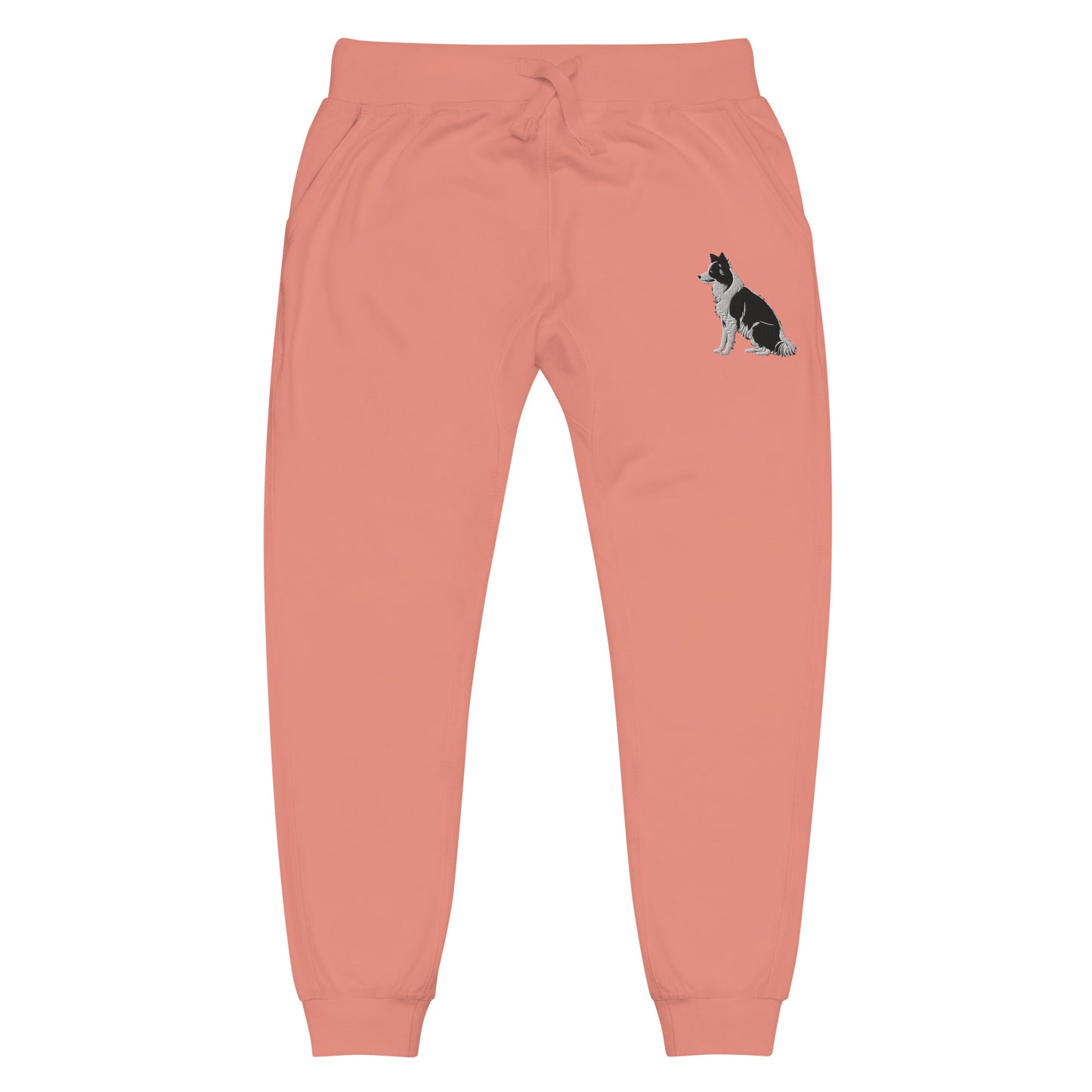 Embroidered Collie Craze Boy Fleece Sweatpants