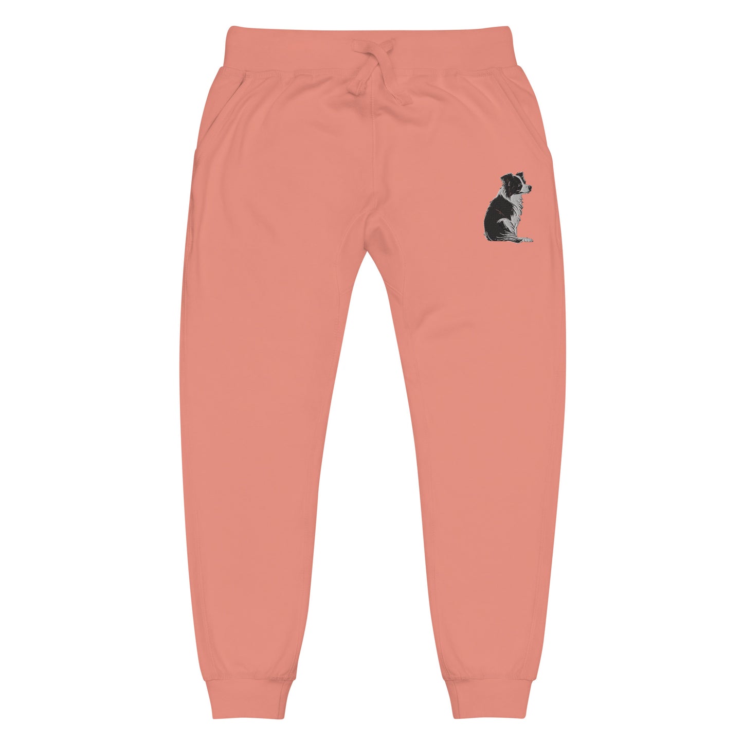 Embroidered Collie Craze Girl Fleece Sweatpants