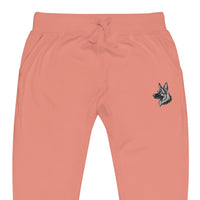 Embroidered Classic Shepherd Girl Fleece Sweatpants