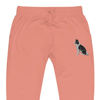 Embroidered Collie Craze Boy Fleece Sweatpants