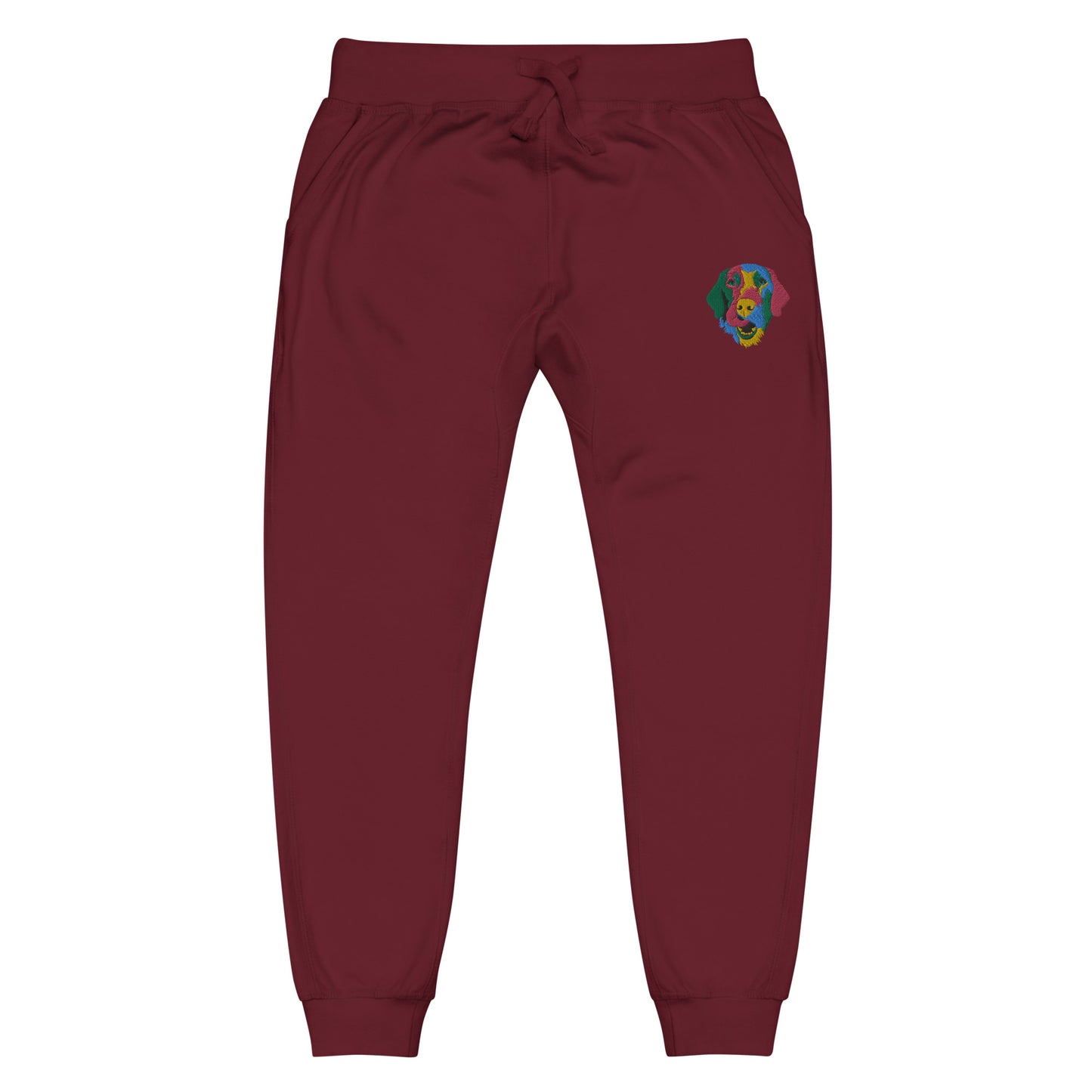 Embroidered Color Silly Lab Fleece Sweatpants