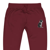 Embroidered Collie Craze Girl Fleece Sweatpants