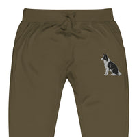 Embroidered Collie Craze Boy Fleece Sweatpants