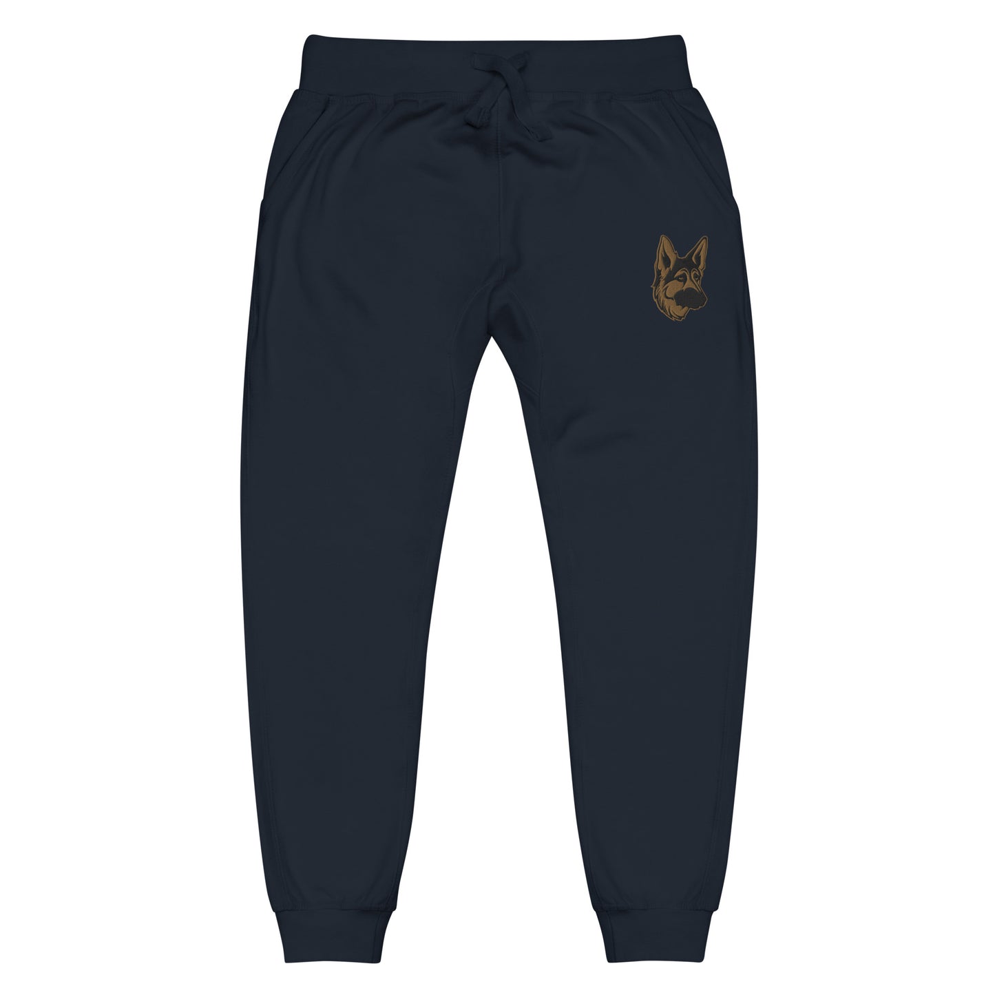 Embroidered Shepherd Girl Fleece Sweatpants