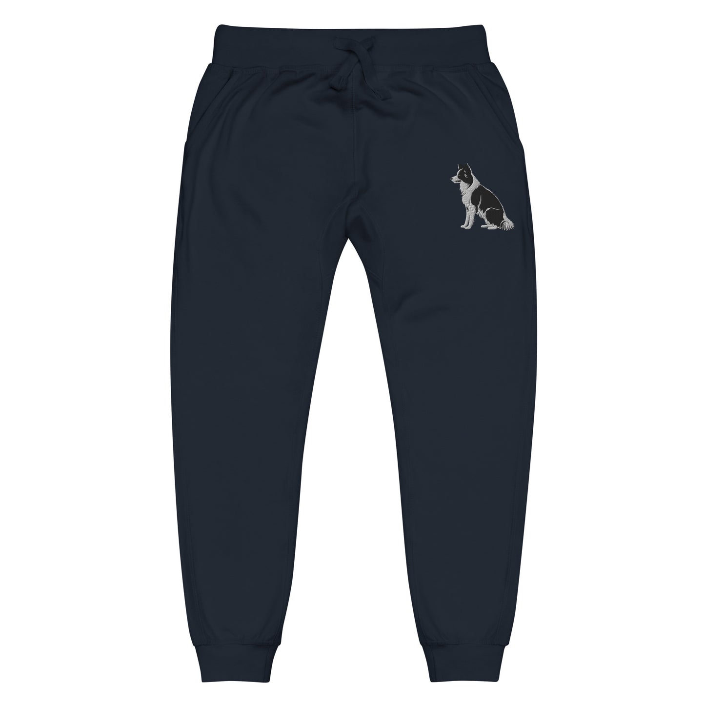 Embroidered Collie Craze Boy Fleece Sweatpants