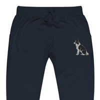 Embroidered Collie Craze Boy Fleece Sweatpants