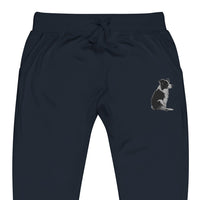 Embroidered Collie Craze Girl Fleece Sweatpants