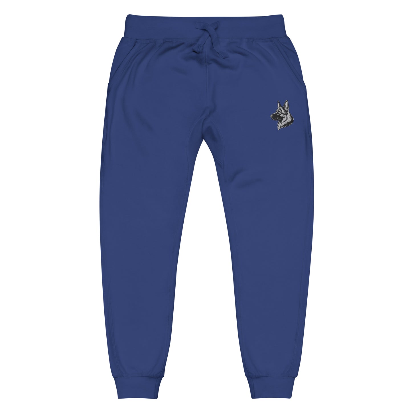 Embroidered Classic Shepherd Girl Fleece Sweatpants