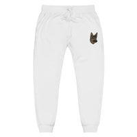 Embroidered Shepherd Girl Fleece Sweatpants