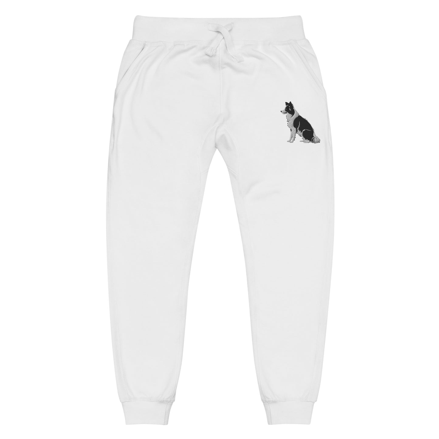 Embroidered Collie Craze Boy Fleece Sweatpants