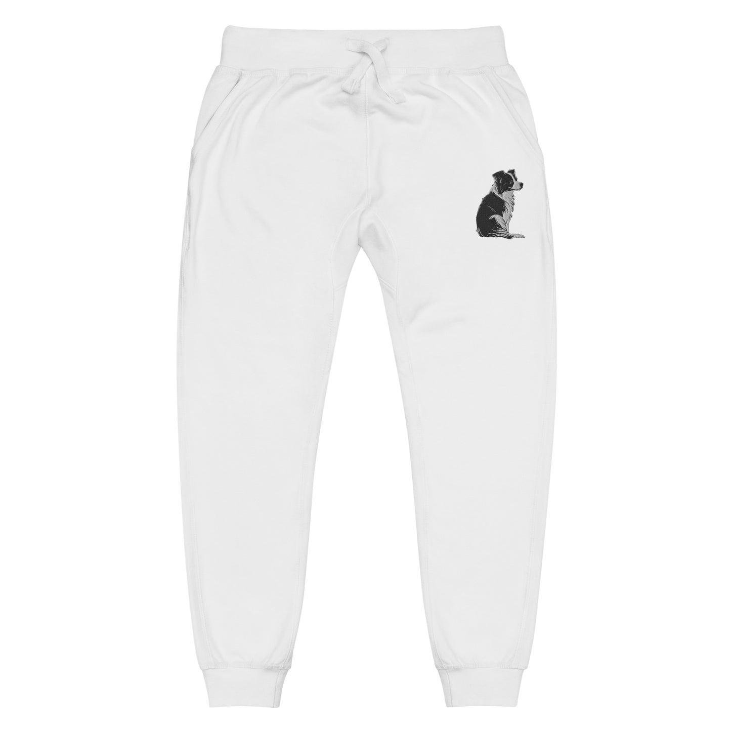 Embroidered Collie Craze Girl Fleece Sweatpants