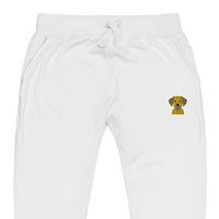 Embroidered Silly Lab fleece sweatpants