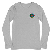 Embroidered Color  Silly Lab Long Sleeve Tee