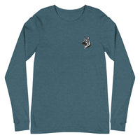 Embroidered Classic Shepherd Girl Long Sleeve Tee