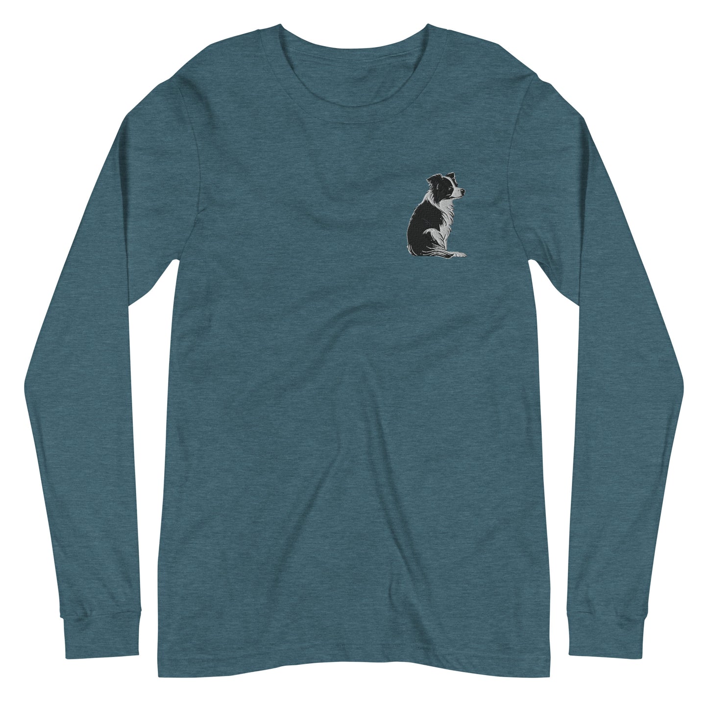 Embroidered Collie Craze Girl Long Sleeve Tee