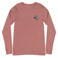 Embroidered Classic Shepherd Girl Long Sleeve Tee