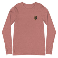 Embroidered Shepherd Girl Long Sleeve Tee