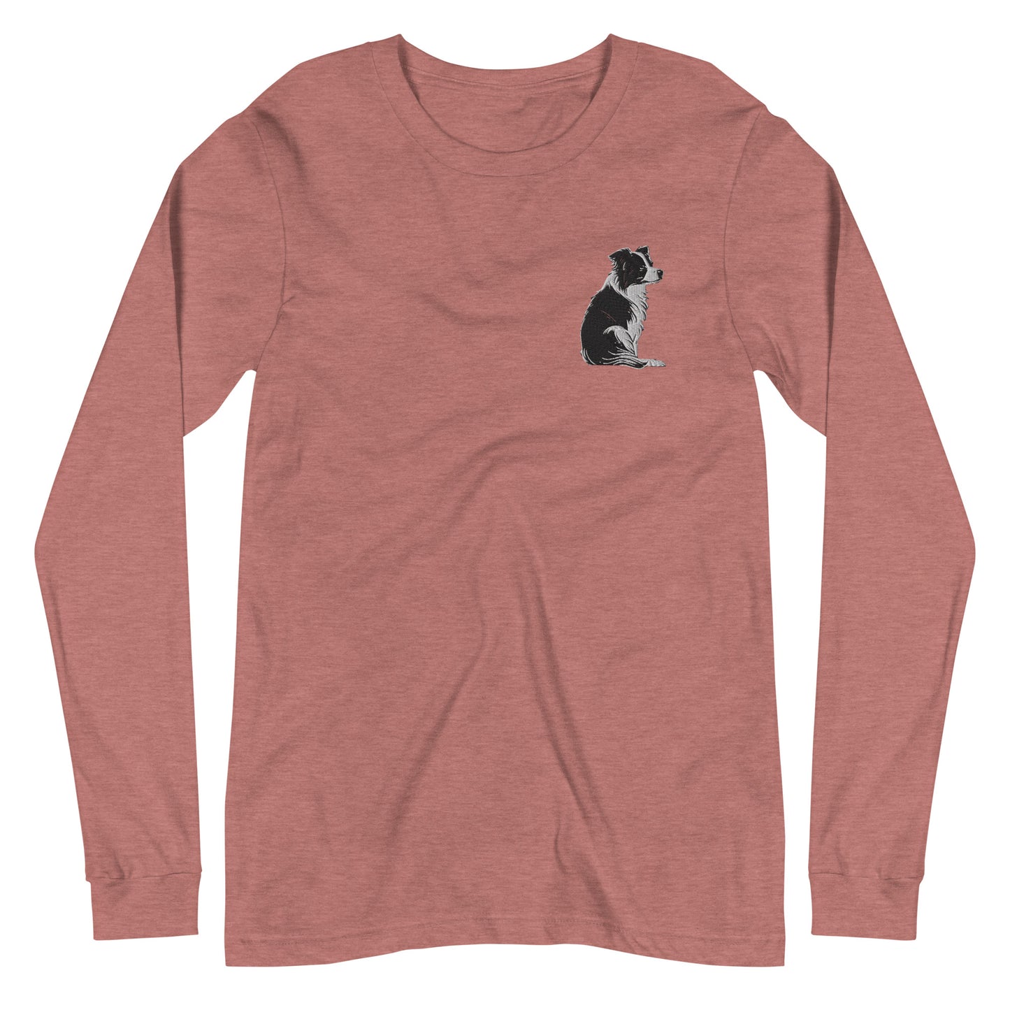 Embroidered Collie Craze Girl Long Sleeve Tee