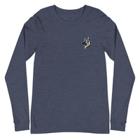 Embroidered Classic Shepherd Girl Long Sleeve Tee