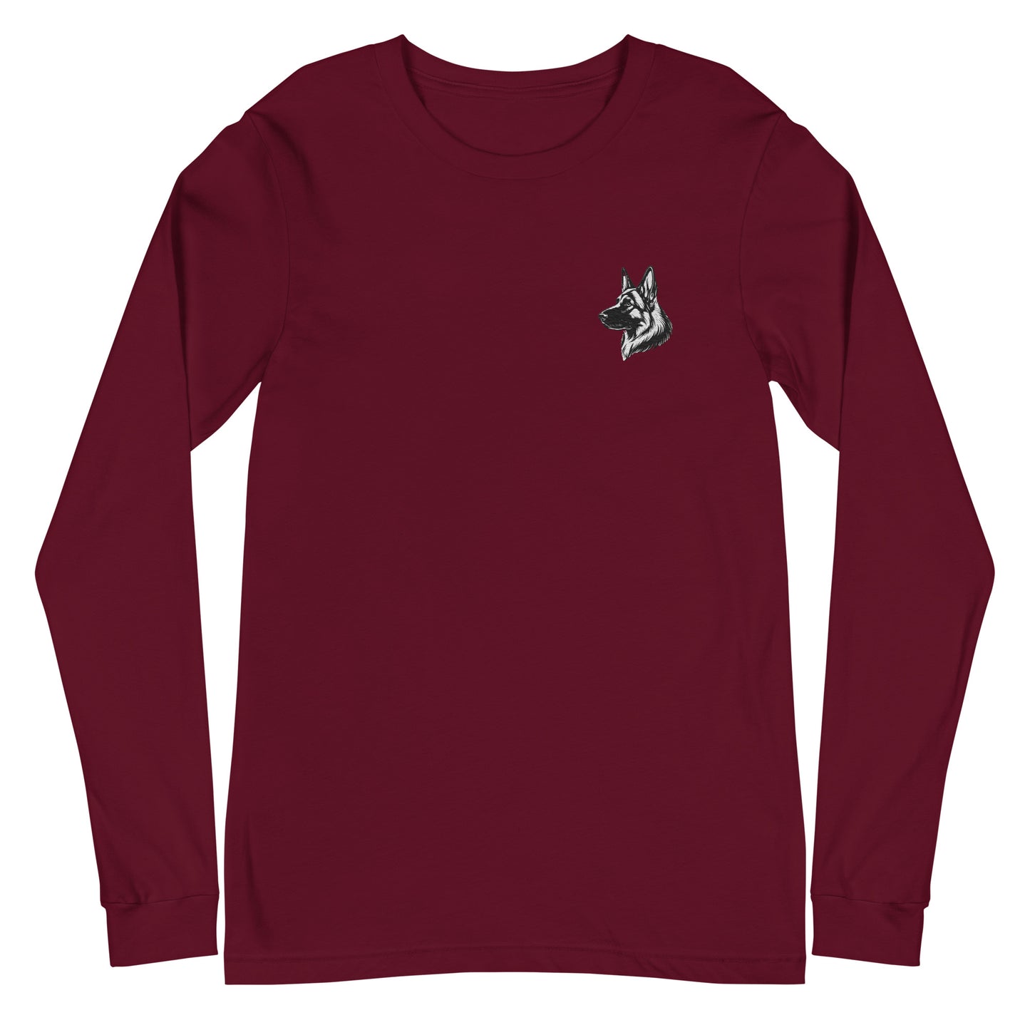 Embroidered Classic Shepherd Girl Long Sleeve Tee