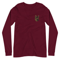 Embroidered Shepherd Girl Long Sleeve Tee