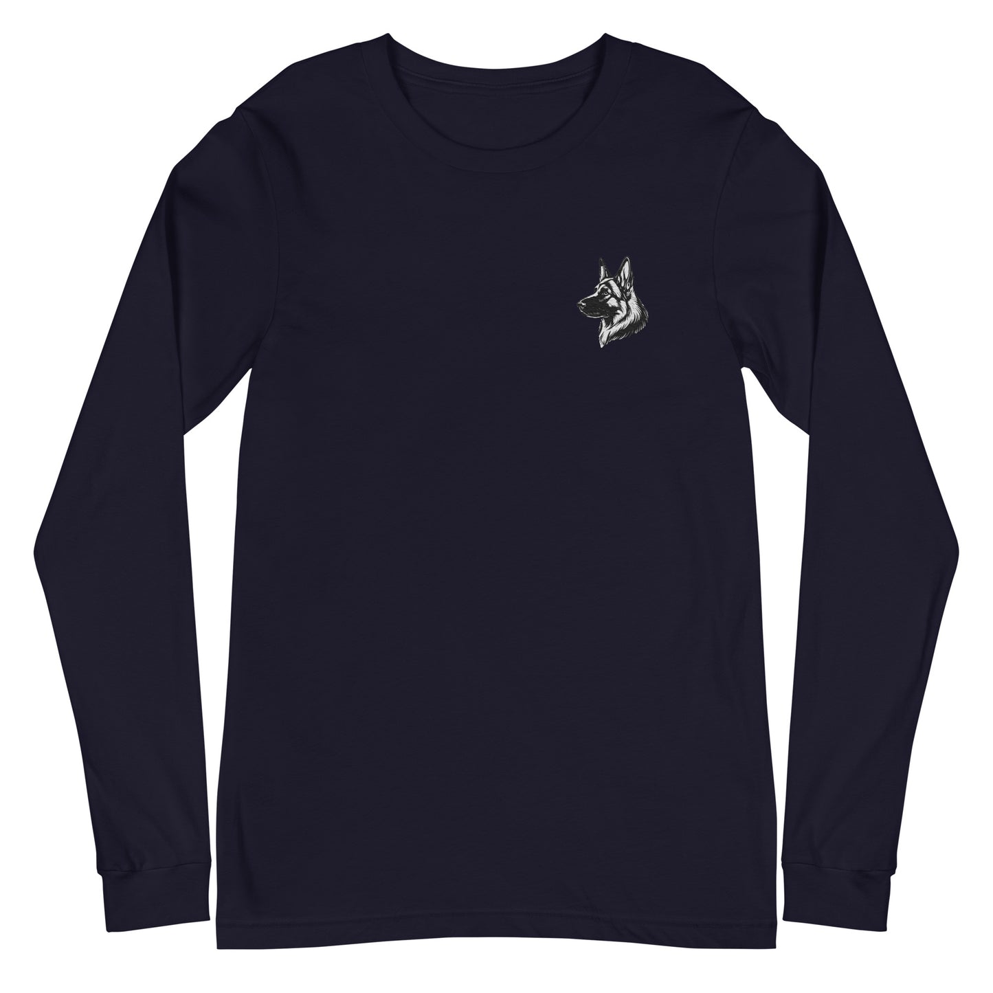 Embroidered Classic Shepherd Girl Long Sleeve Tee